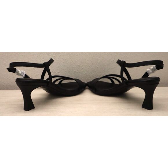 Naturalizer I9063S1001 Women Sz 7W Black PU Leather Galaxy Strappy Sandals - Picture 9 of 12